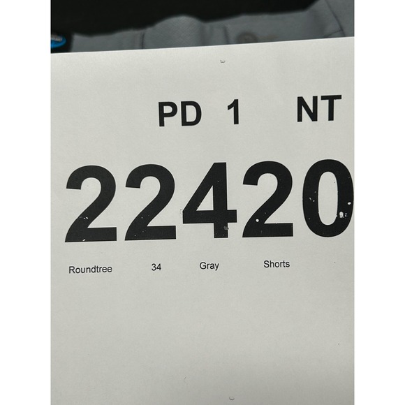 Roundtree & Yorke Mens Performance Flat Front Shorts Gray Waist 34 Inseam 9 - Picture 8 of 8